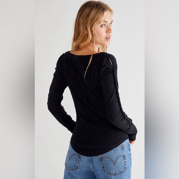 Free People Daisy Chain Cuff Tee - Picture 2 of 3